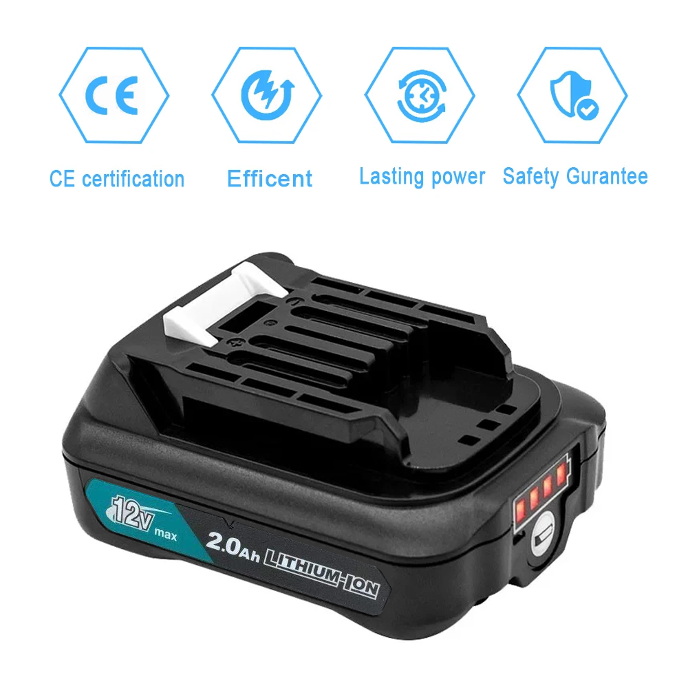 Makita Drill Hp1640 - Аккумулятор литий-ионный перезаряжаемый 2.0 Ач для