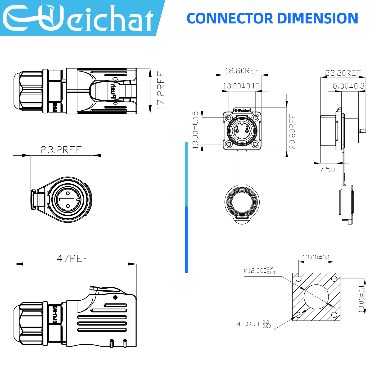 LP12 M12 IP68 Водонепроницаемы – обзор и цена Push Fit Connector